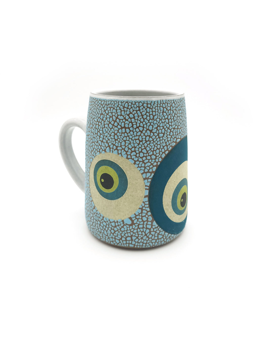 Blue Eyes Ceramic Stein