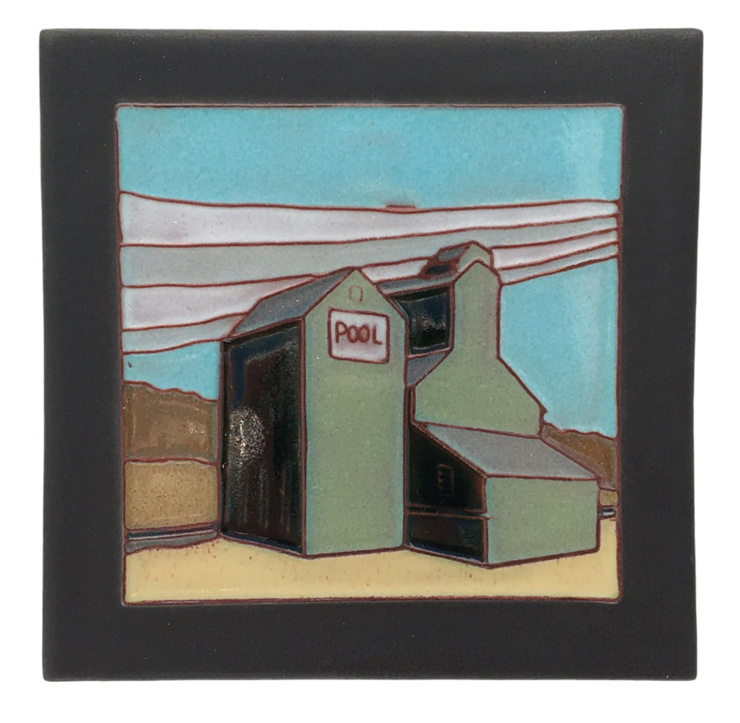 Tile, Green Grain Elevator