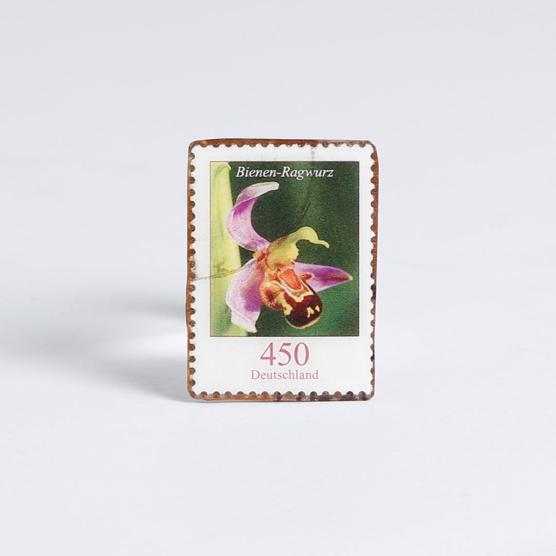Pin, Postage Stamp, Resin