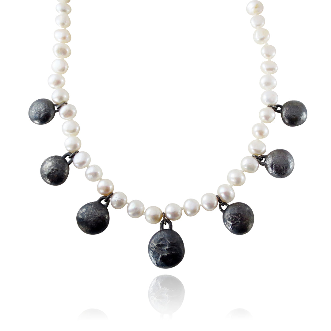Pear and Silver Necklace