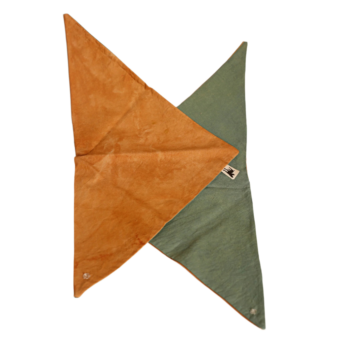 Bandana: MED
tan, green