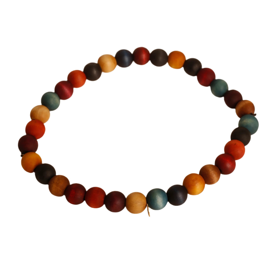 Beaded Collar - 20" - large beads - Multicolor