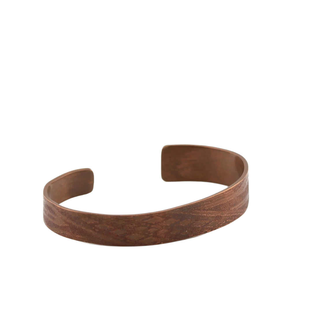 Cuff, Basket Etched Copper