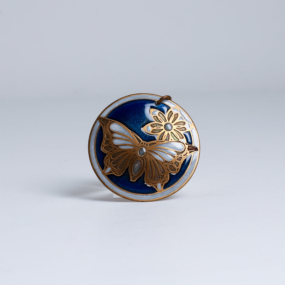 Pendant, Butterfly and Flower