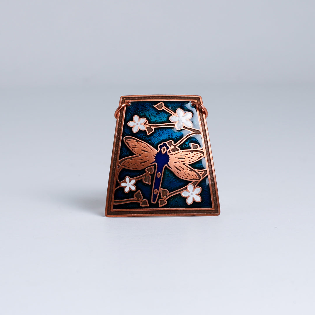 Pendant, Dragonfly, Brass