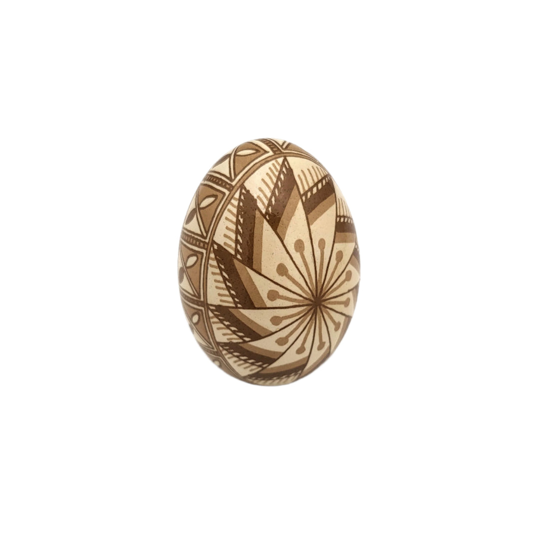 Etched Pinwheel Pysanka Egg