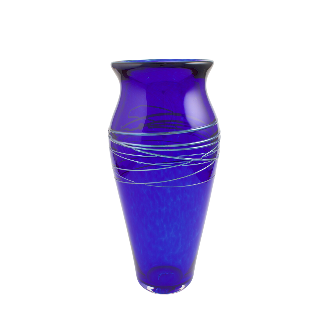 Blue Glass Vase, Labyrinth Series