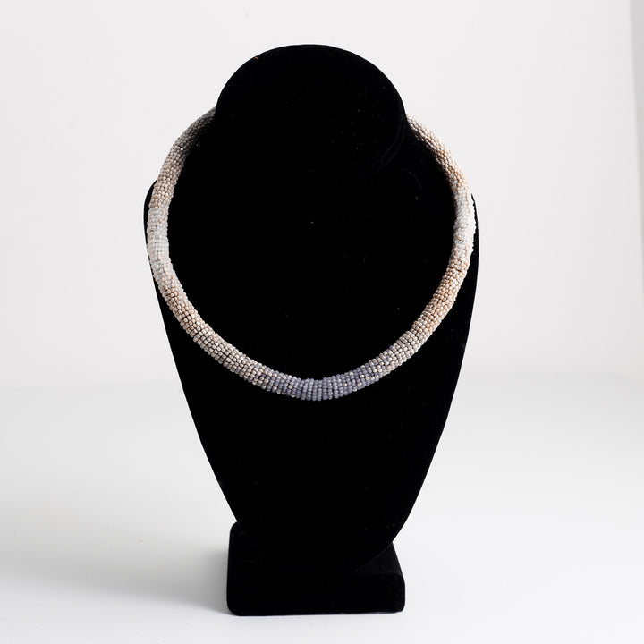 Wrap Stitch Necklace, Pearl