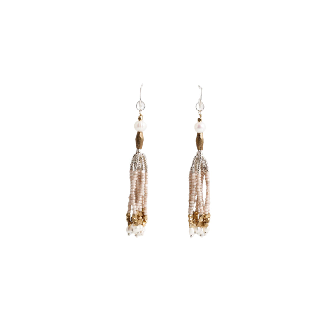 Eight Strand Bead Earrings