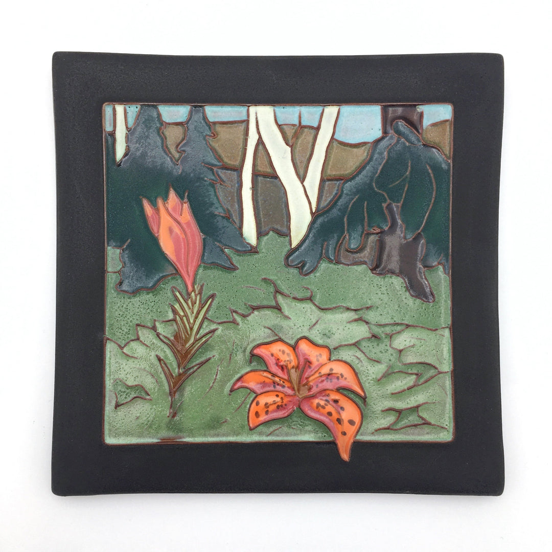 Tile, Wood Lilies