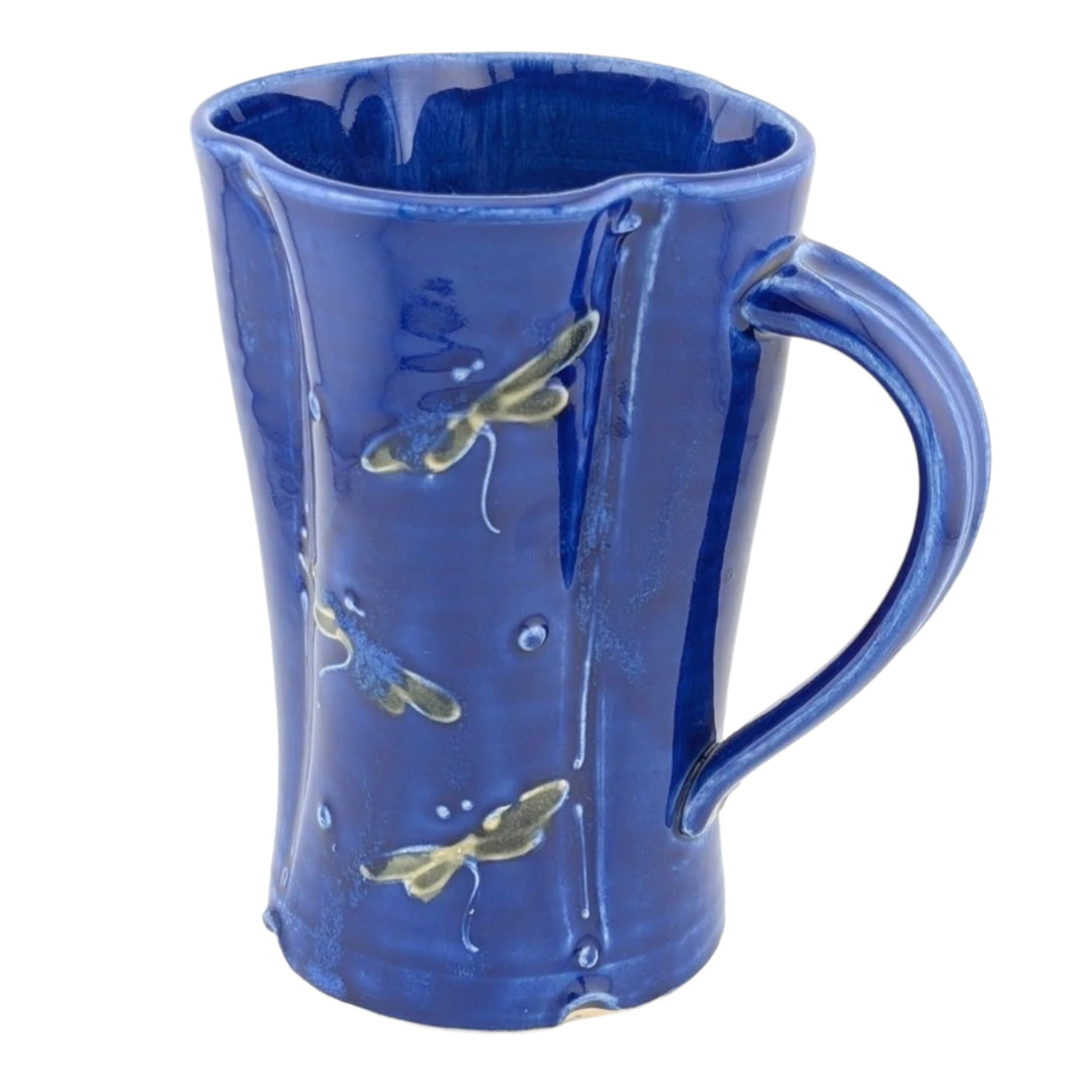 Clover Mugs - Dark Blue with Dragonflies