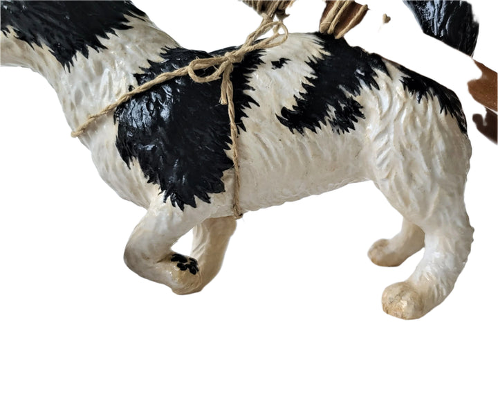 Tahitian Bear Dog with Travois and Basket