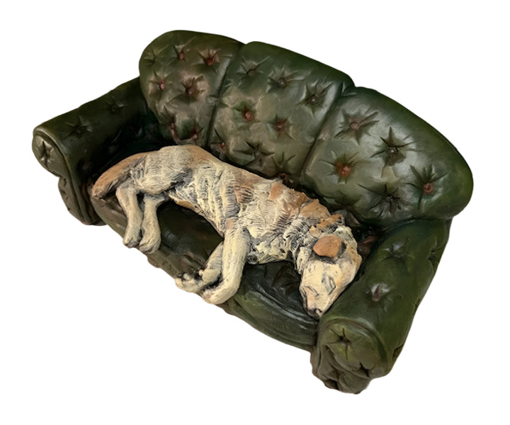 Dez on Green Couch