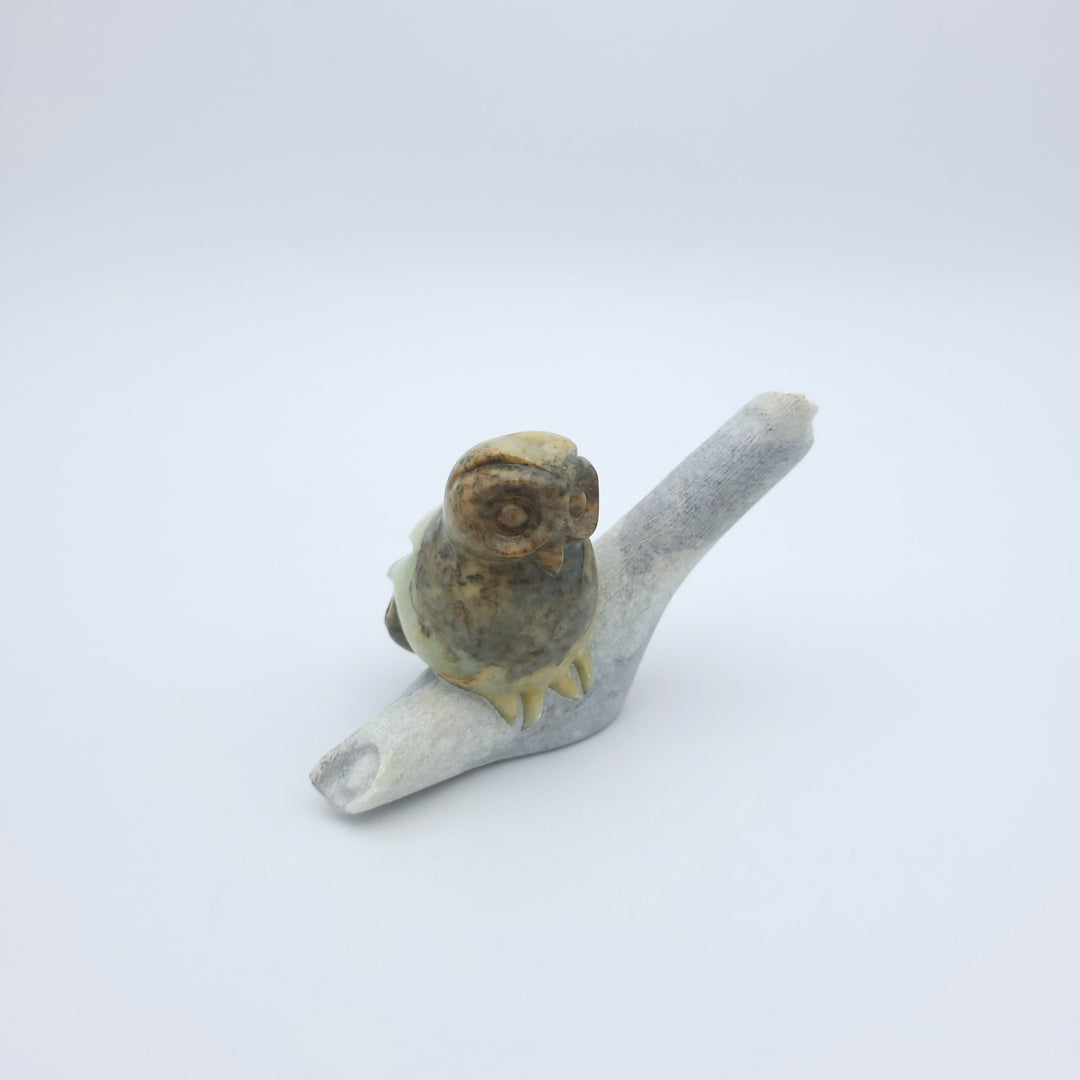 Soapstone Owl Sculpture