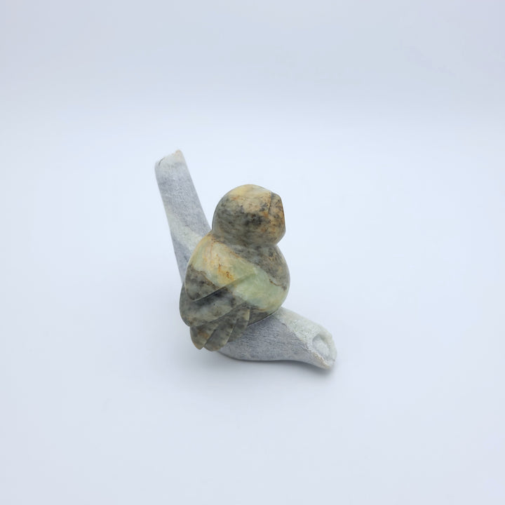 Soapstone Owl Sculpture