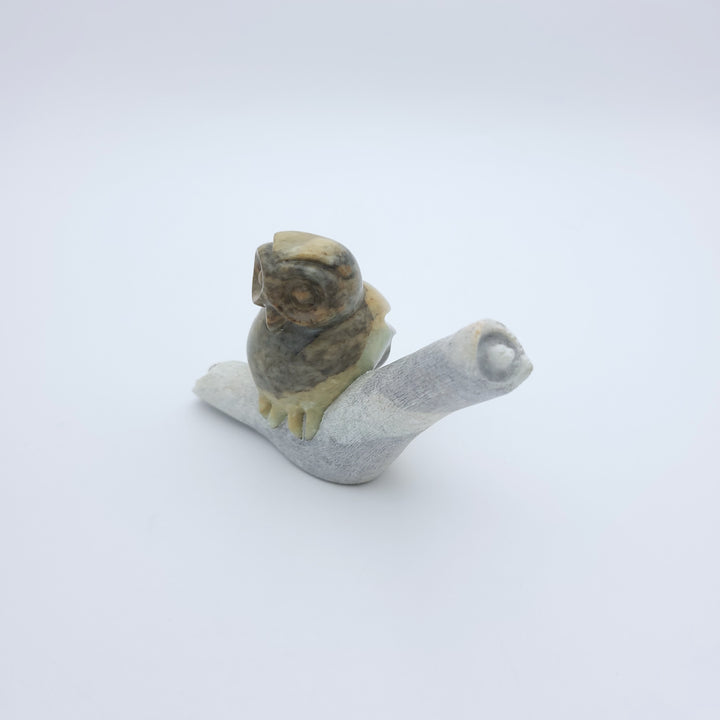 Soapstone Owl Sculpture