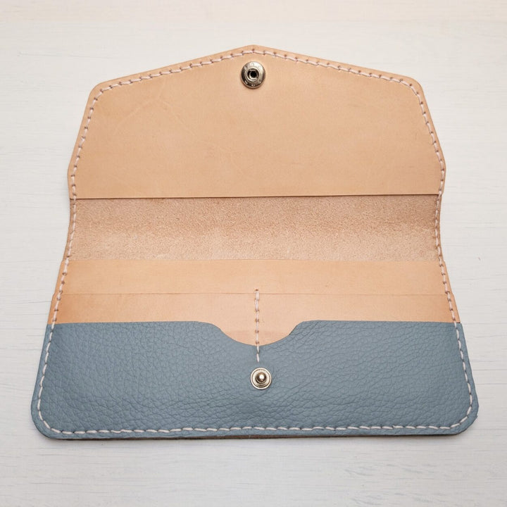 Blue Japanese Long Wallet