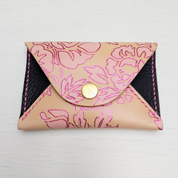 Pink and Blue Small Envelope Cardholder