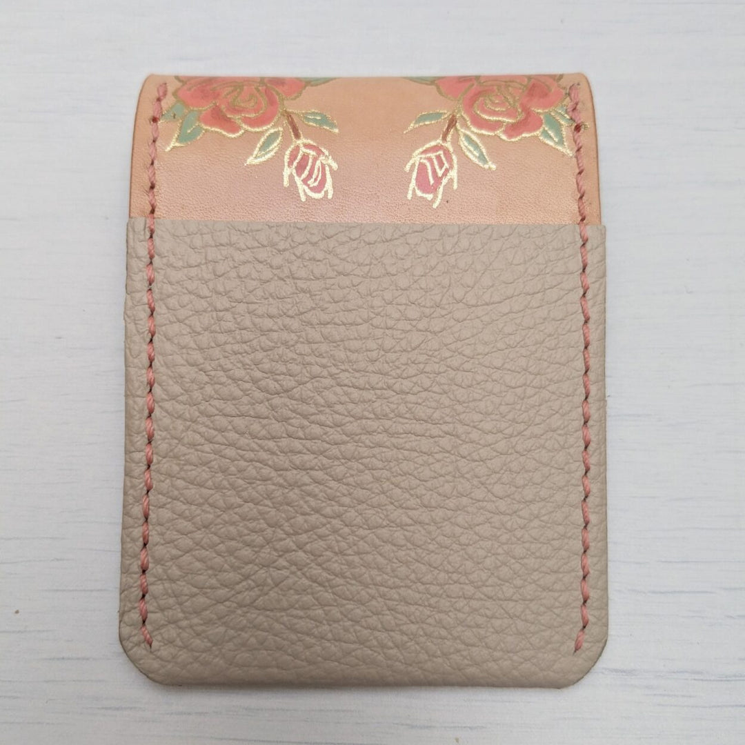 Rose Skull Flap Cardholder