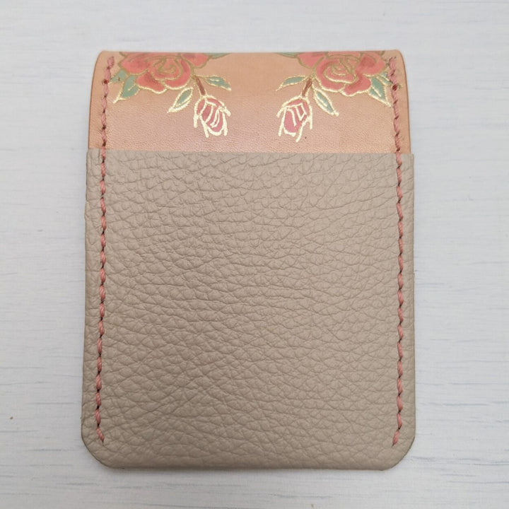 Rose Skull Flap Cardholder