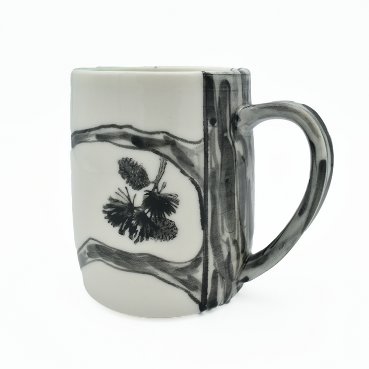 Pine Tree and Chickadee Mug