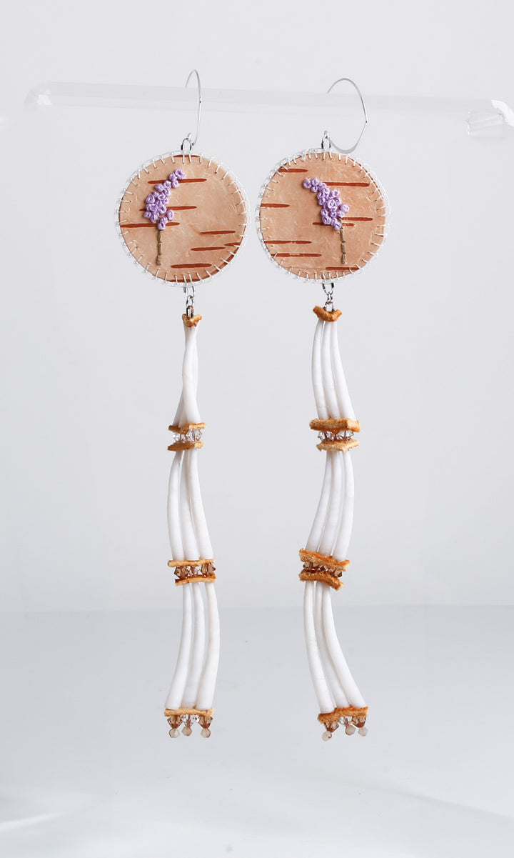 Lavender Birch, Earrings