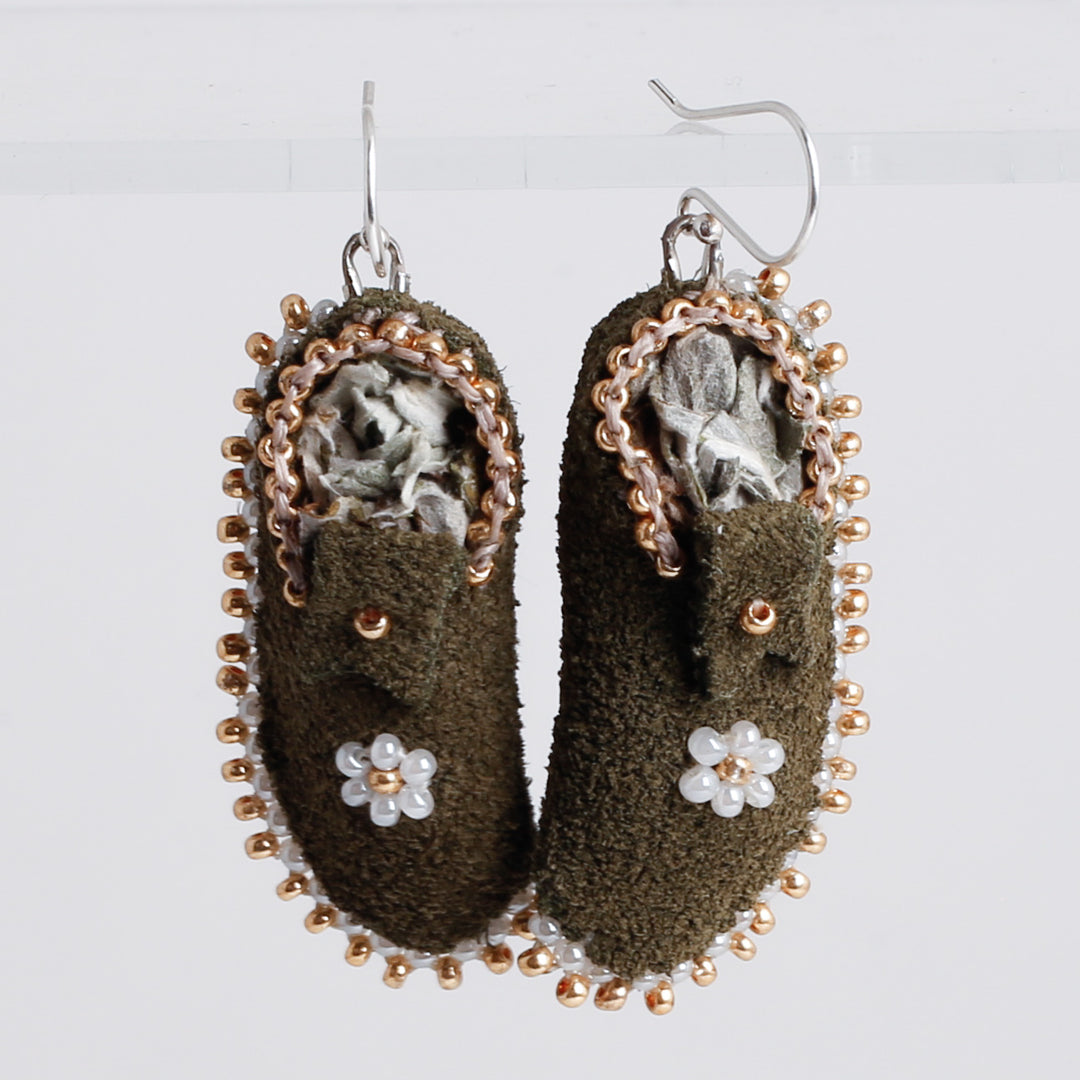 Mini Side Seam Mocs, Commercial Leather Earrings