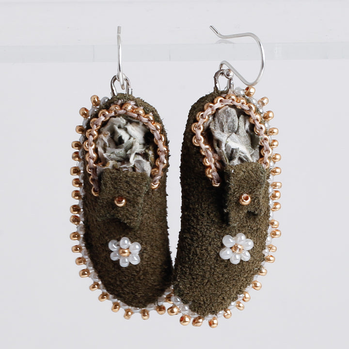 Mini Side Seam Mocs, Commercial Leather Earrings
