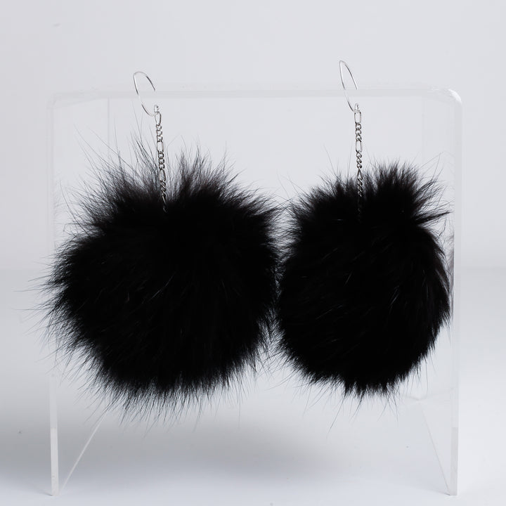 Fur Puffs Earrings