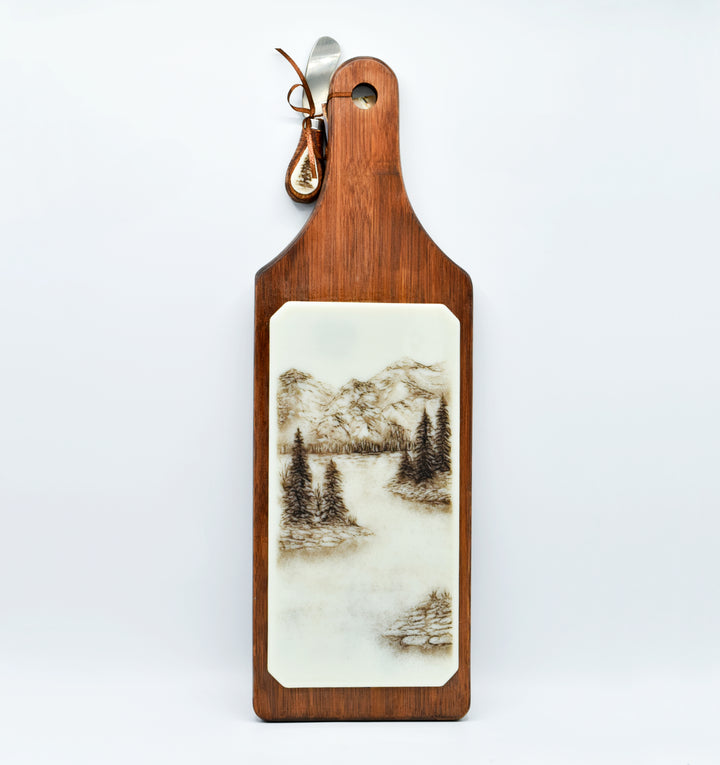 Glass Charcuterie Board Vertical