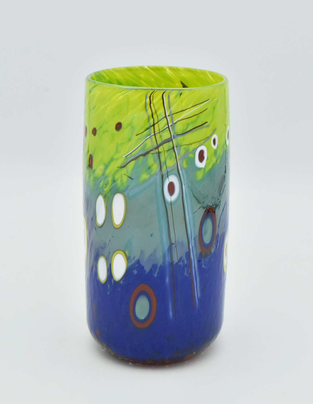 Large, Blue-green Murrini Cup