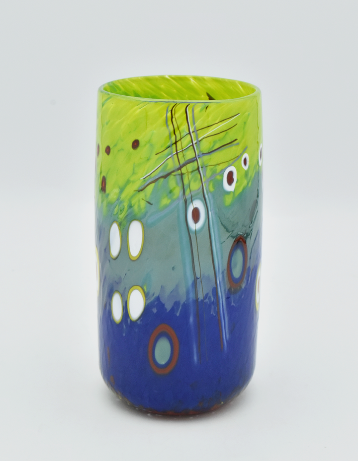 Large, Blue-green Murrini Cup