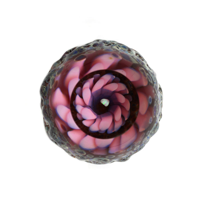 Flower Implosion Glass Geode Marble