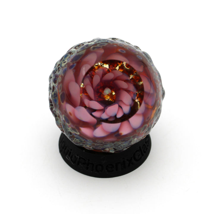 Flower Implosion Glass Geode Marble