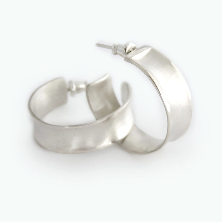 Wide Concave Hoop, Earring