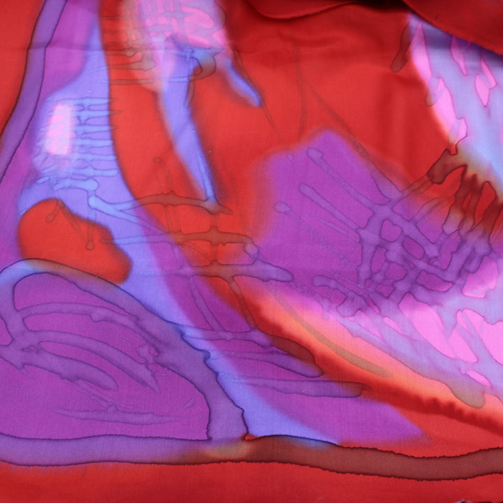 Scarf, 22x70, Purple and Red