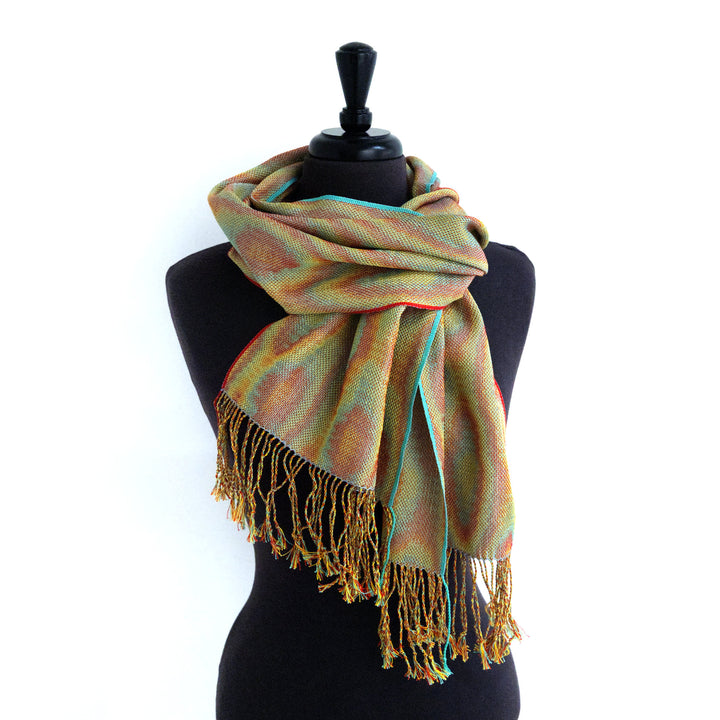 Corris Patterned Multicoloured Scarf