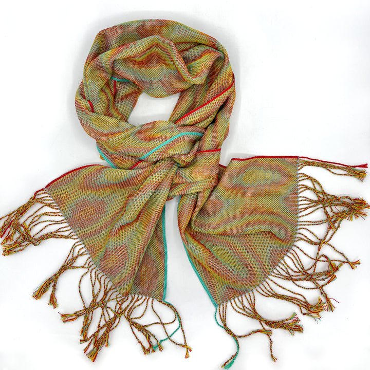 Corris Patterned Multicoloured Scarf