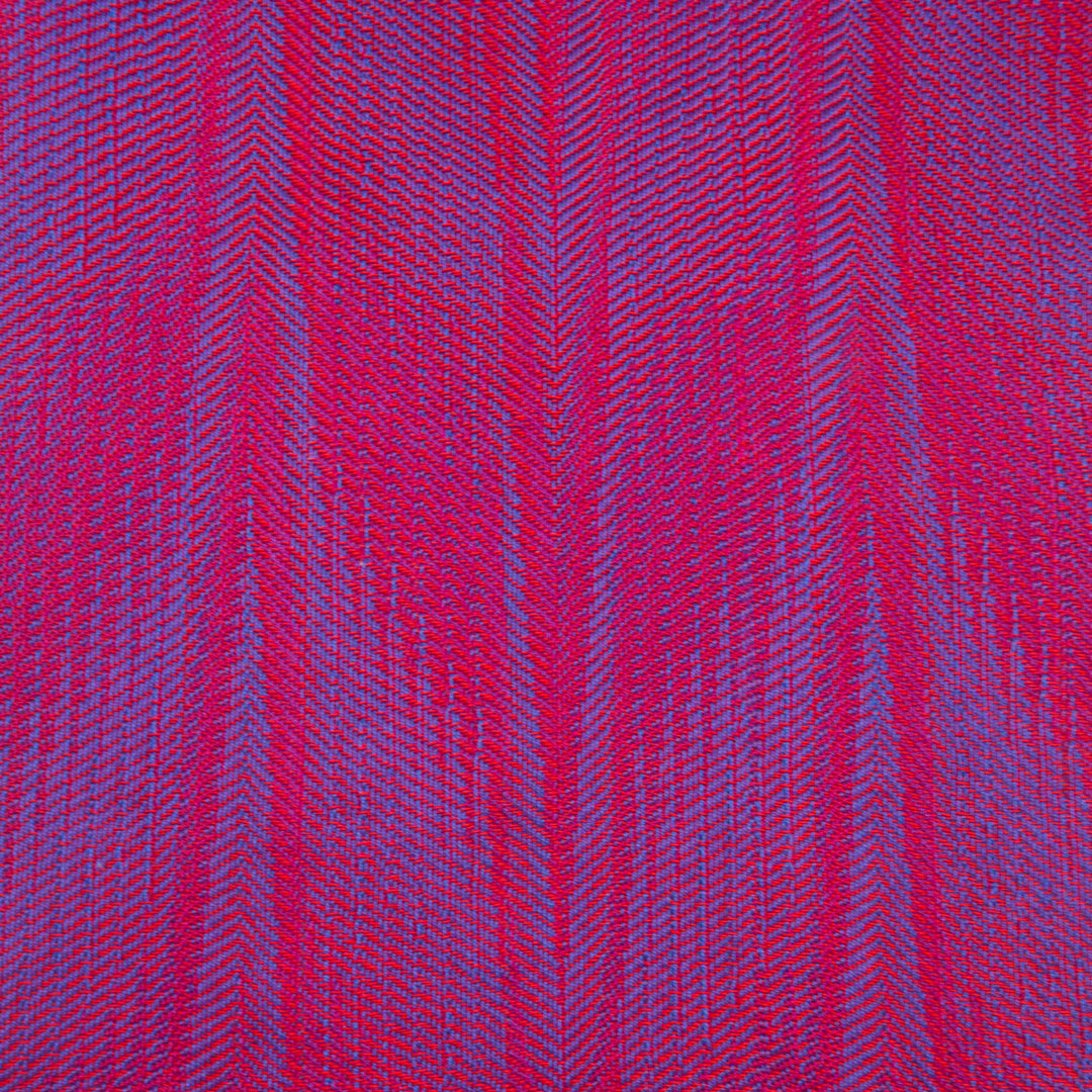 Red, Blue Woven Scarf