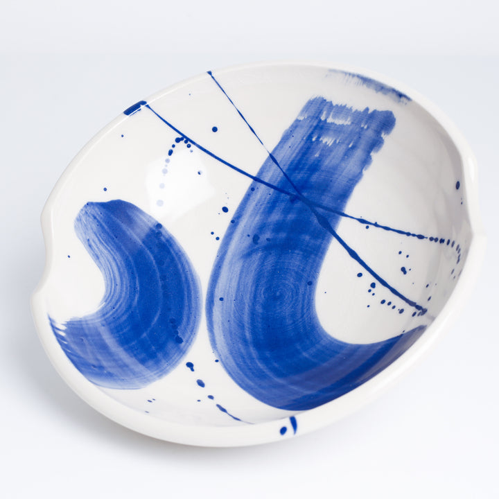 Blue Brushed Bowl, Large