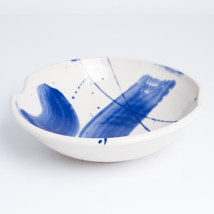 Blue Brushed Bowl, Large
