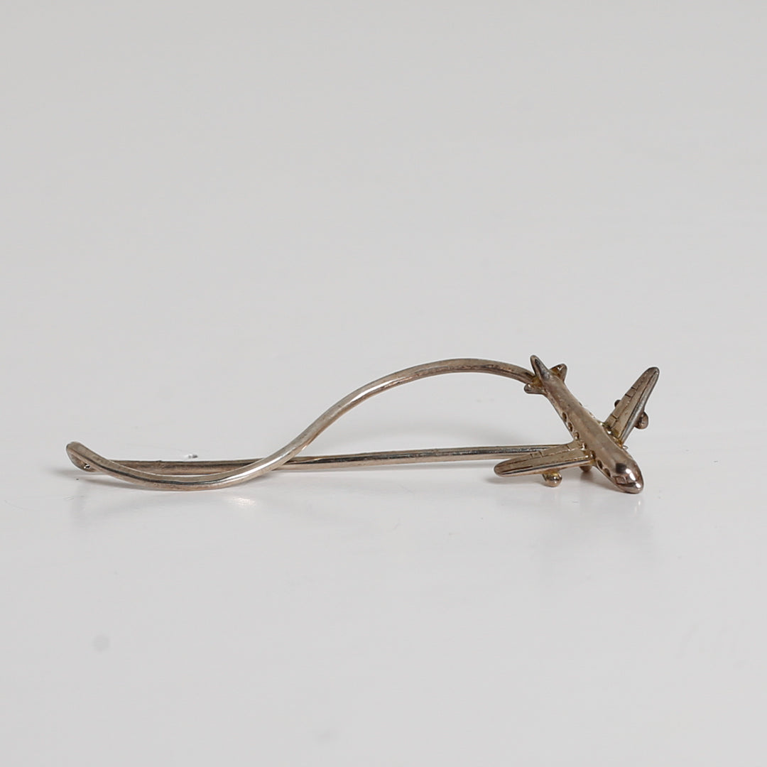 Brooch, Airplane, Flier, Sterl