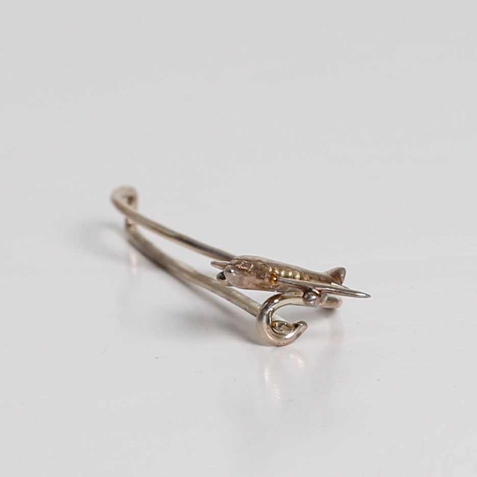 Brooch, Airplane, Flier, Sterl
