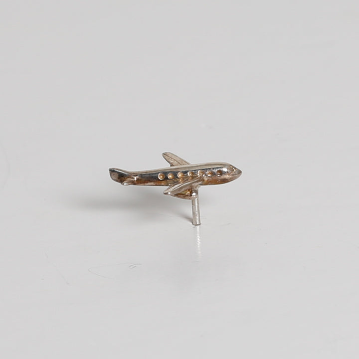 Tie Tack, Airplane, Sterling