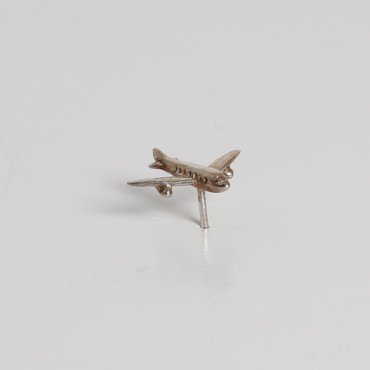 Tie Tack, Airplane, Sterling
