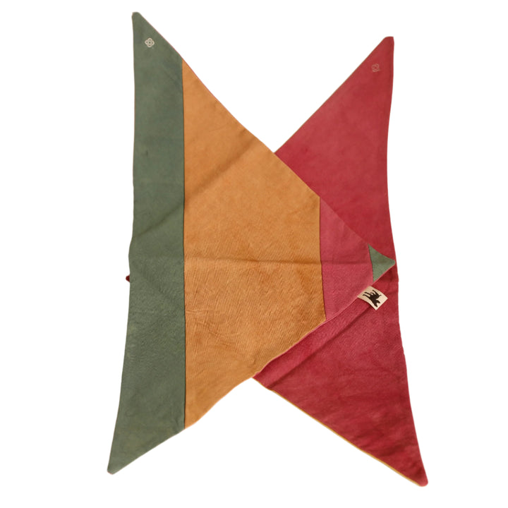 Bandana: MED
green, tan, pink