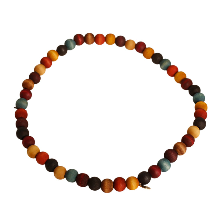 Beaded Collar - 20" - Small beads - Multi color