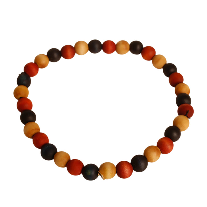 Beaded Collar - 25" - Large beads - Multi color