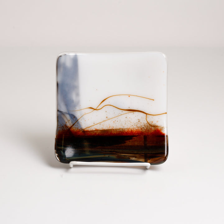 Silver Haze IV, Plate/Candle Holder