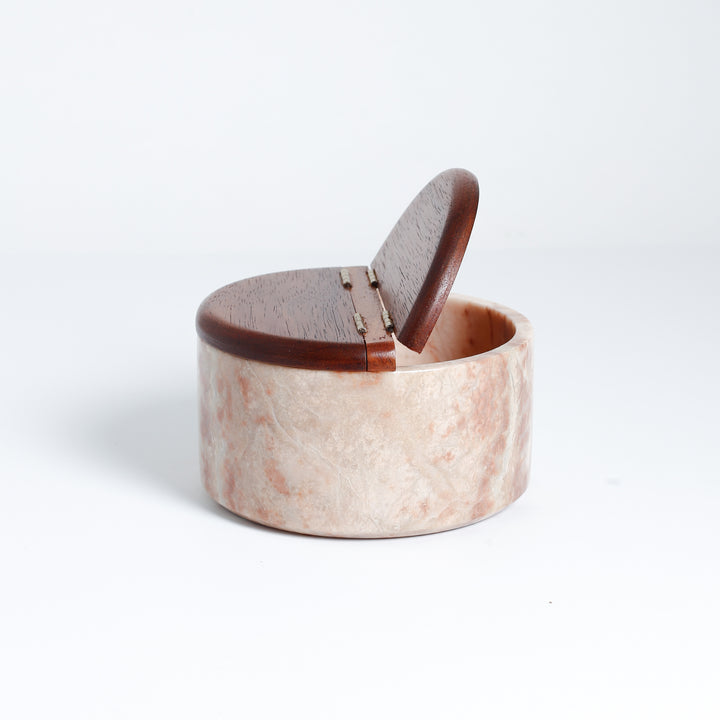 Round Double Clam-Shell Lidded Box, 225-8